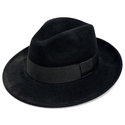 Hüte - Gårda Volterra Fedora Wool Hat (schwarz)
