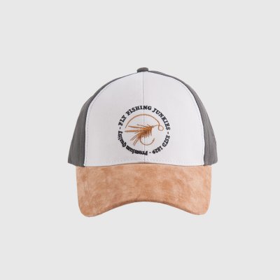 Cap - MJM Baseball Cap Life is Fishing (orange/offwhite)