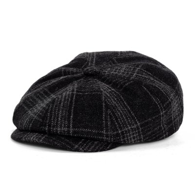 Schiebermütze / Schirmmütze - Gårda Premium Banbury Wool Newsboy (schwarz)
