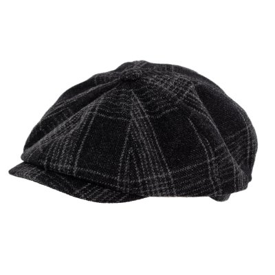 Schiebermütze / Schirmmütze - Gårda Premium Banbury Wool Newsboy (schwarz)