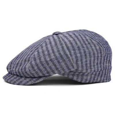 Schiebermütze / Schirmmütze - Gårda Barnaby Striped Newsboy (blau)