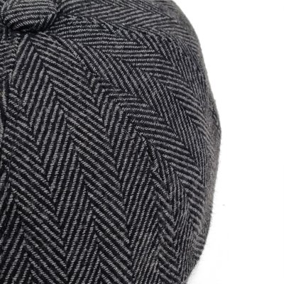 Schiebermütze / Schirmmütze - Gårda Burrelton Newsboy (dunkelgrau)