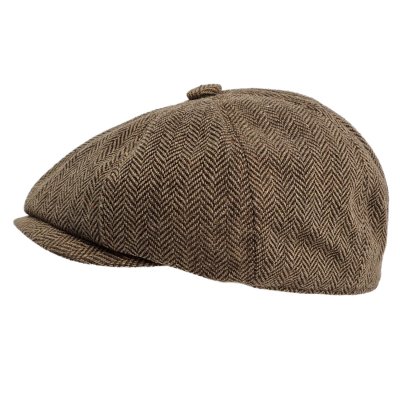 Schiebermütze / Schirmmütze - Gårda Digby Newsboy Cap (braun)