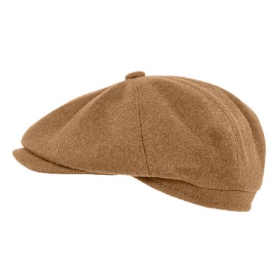 Schiebermütze / Schirmmütze - Gårda Premium Larkhall Wool Newsboy (beige)