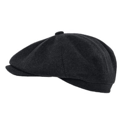 Schiebermütze / Schirmmütze - Gårda Premium Larkhall Wool Newsboy (schwarz)
