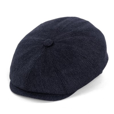 Schiebermütze / Schirmmütze - Gårda Premium Oakham Wool Newsboy (blau)