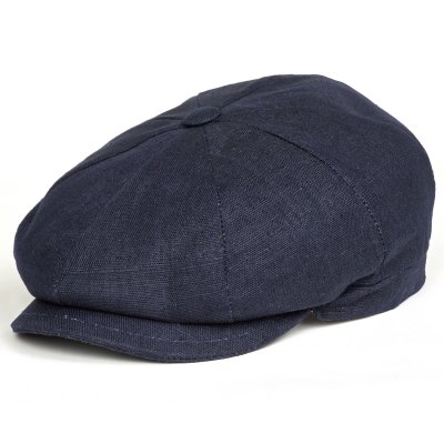 Schiebermütze / Schirmmütze - Gårda Palizzi Marina Linen Newsboy Cap (dunkelblau)