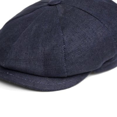 Schiebermütze / Schirmmütze - Gårda Palizzi Marina Linen Newsboy Cap (dunkelblau)