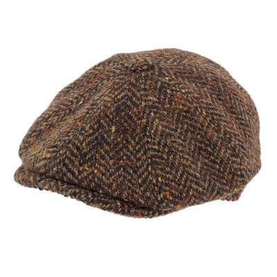 Schiebermütze / Schirmmütze - Gårda Premium Selkirk Wool Newsboy (braun)