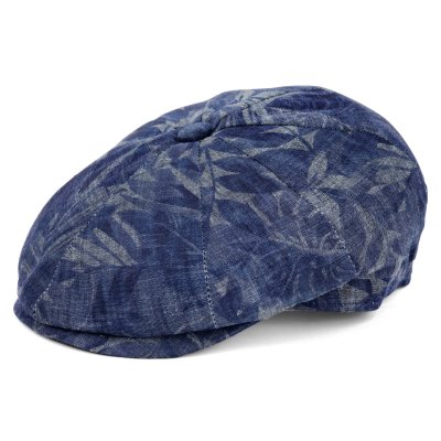 Schiebermütze / Schirmmütze - Gårda Silas Floral Newsboy (blau)