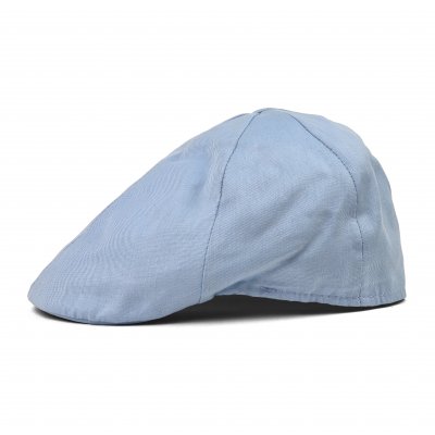 Gubbkeps / Flat cap - Gårda Vico Cotton Flat Cap (ljusblå)