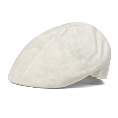 Gubbkeps / Flat cap - Gårda Vico Cotton Flat Cap (vit)