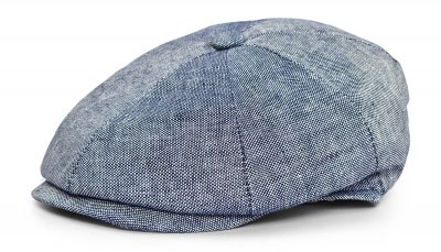Schiebermütze / Schirmmütze - Gårda Palizzi Marina Linen Newsboy Cap (blau)