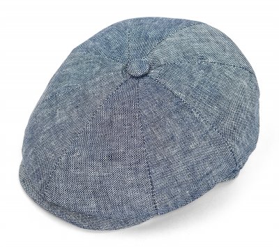 Schiebermütze / Schirmmütze - Gårda Palizzi Marina Linen Newsboy Cap (blau)