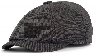 Schiebermütze / Schirmmütze - Gårda Carnew Newsboy Cap (schwarz)