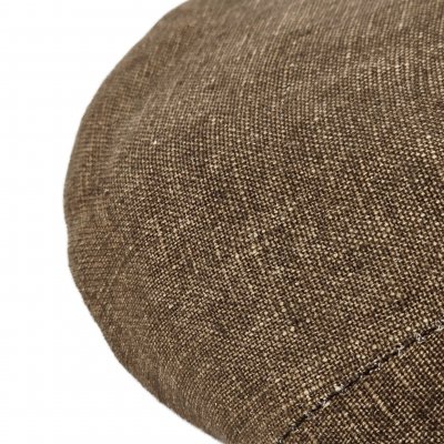 Schiebermütze / Schirmmütze - Gårda Tallone Linen Flat Cap (braun)