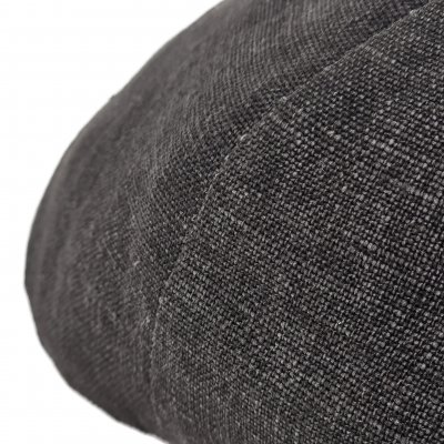 Gubbkeps / Flat cap - Gårda Tallone Linen Flat Cap (mörkgrå)
