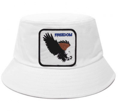 Hüte - Gårda Freedom Bucket Hat (weiß)