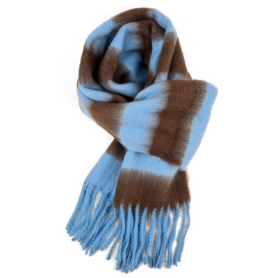 Schals - Gårda Dinibor Striped Scarf (blau/braun)