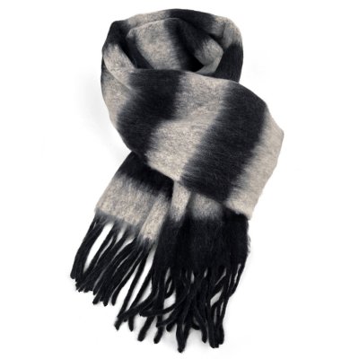 Schals - Gårda Dinibor Striped Scarf (grau/schwarz)