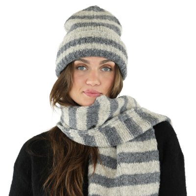 Schals - Gårda Grindelwald Striped Wool Mix Scarf (beige/grau)