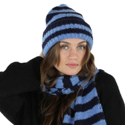Schals - Gårda Grindelwald Striped Wool Mix Scarf (blau)