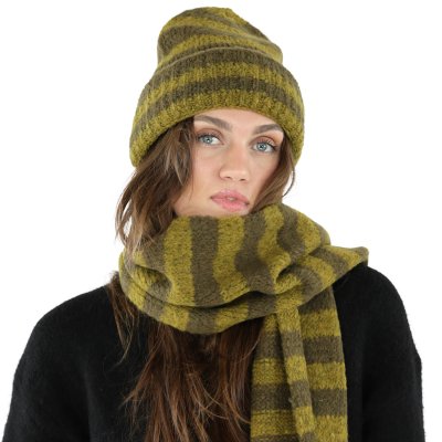 Schals - Gårda Grindelwald Striped Wool Mix Scarf (grün)