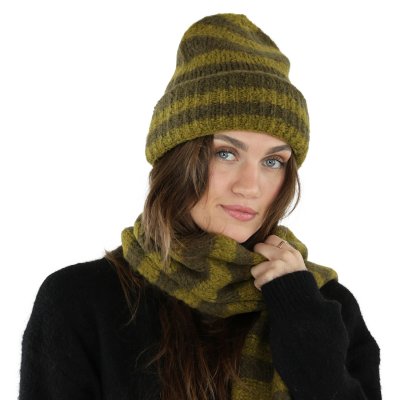 Schals - Gårda Grindelwald Striped Wool Mix Scarf (grün)