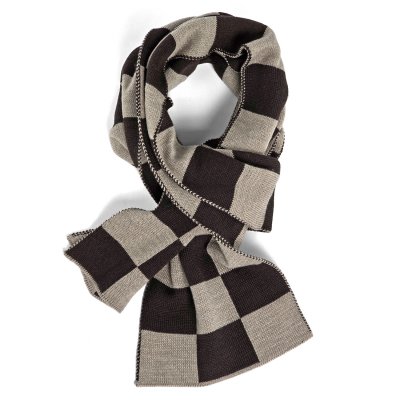 Schals - Gårda Kitzbühel Merino Wool Check Scarf (braun/beige)