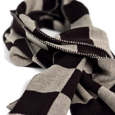 Schals - Gårda Kitzbühel Merino Wool Check Scarf (braun/beige)