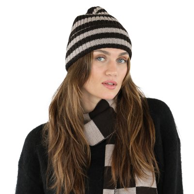 Schals - Gårda Kitzbühel Merino Wool Check Scarf (braun/beige)