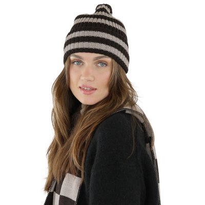 Schals - Gårda Kitzbühel Merino Wool Check Scarf (braun/beige)