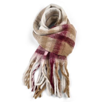 Schals - Gårda Piazzi Check Scarf (weiß/rosa)