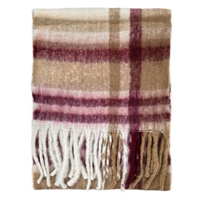 Schals - Gårda Piazzi Check Scarf (weiß/rosa)
