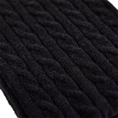 Schals - Gårda Sölden Cable Knit Wool Mix Scarf (schwarz)