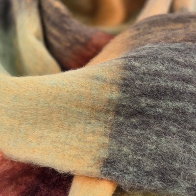 Schals - Gårda Taraba Check Scarf (rot/mehrfarbig)