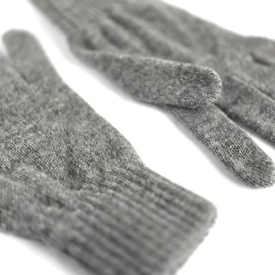 Handschuhe - Gårda Tolmin Knitted Wool Mix Gloves (grau)