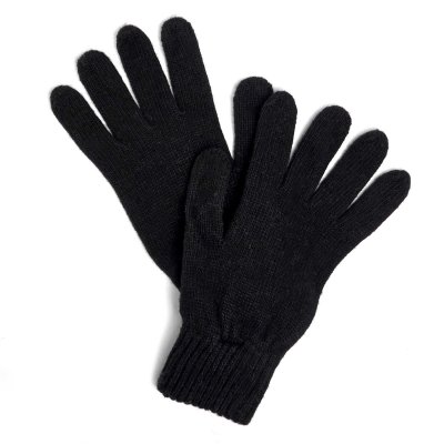 Handschuhe - Gårda Tolmin Knitted Wool Mix Gloves (schwarz)
