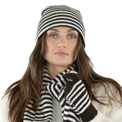 Handschuhe - Gårda Cavalese Knitted Wool Mix Gloves (schwarz/weiß)