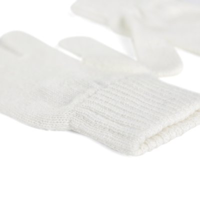 Handschuhe - Gårda Tolmin Knitted Wool Mix Gloves (weiß)
