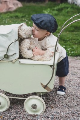 Schiebermütze / Schirmmütze - CTH Ericson Carl Jr. Organic Cotton Flat Cap (denim)