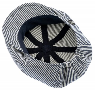 Schiebermütze / Schirmmütze - CTH Ericson Theodor Jr. Newsboy Cap (blau/weiß)