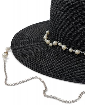 Strohhut - Gårda Amidala (schwarz)