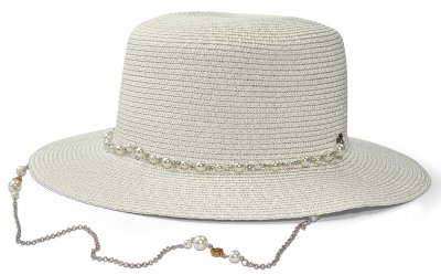 Strohhut - Gårda Amidala (weiß)