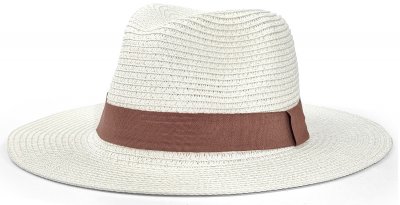 Hüte - Gårda Strohhut Fedora (weiß)