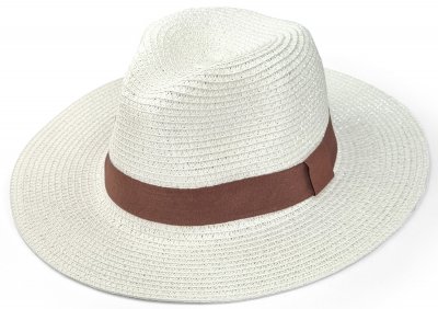 Hüte - Gårda Strohhut Fedora (weiß)