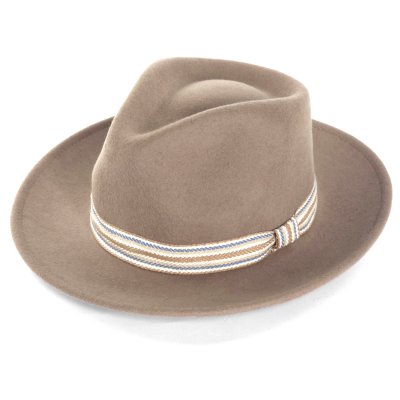 Hüte - Gårda Belluno Crushable Wool felt Fedora (beige)