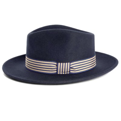 Hüte - Gårda Belluno Crushable Wool felt Fedora (blau)