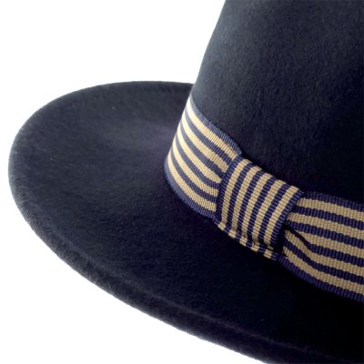 Hüte - Gårda Belluno Crushable Wool felt Fedora (blau)