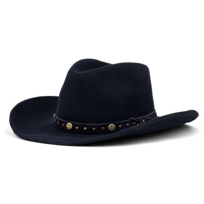 Hüte - Gårda Bowmont Crushable Wool felt Western hat (blau)